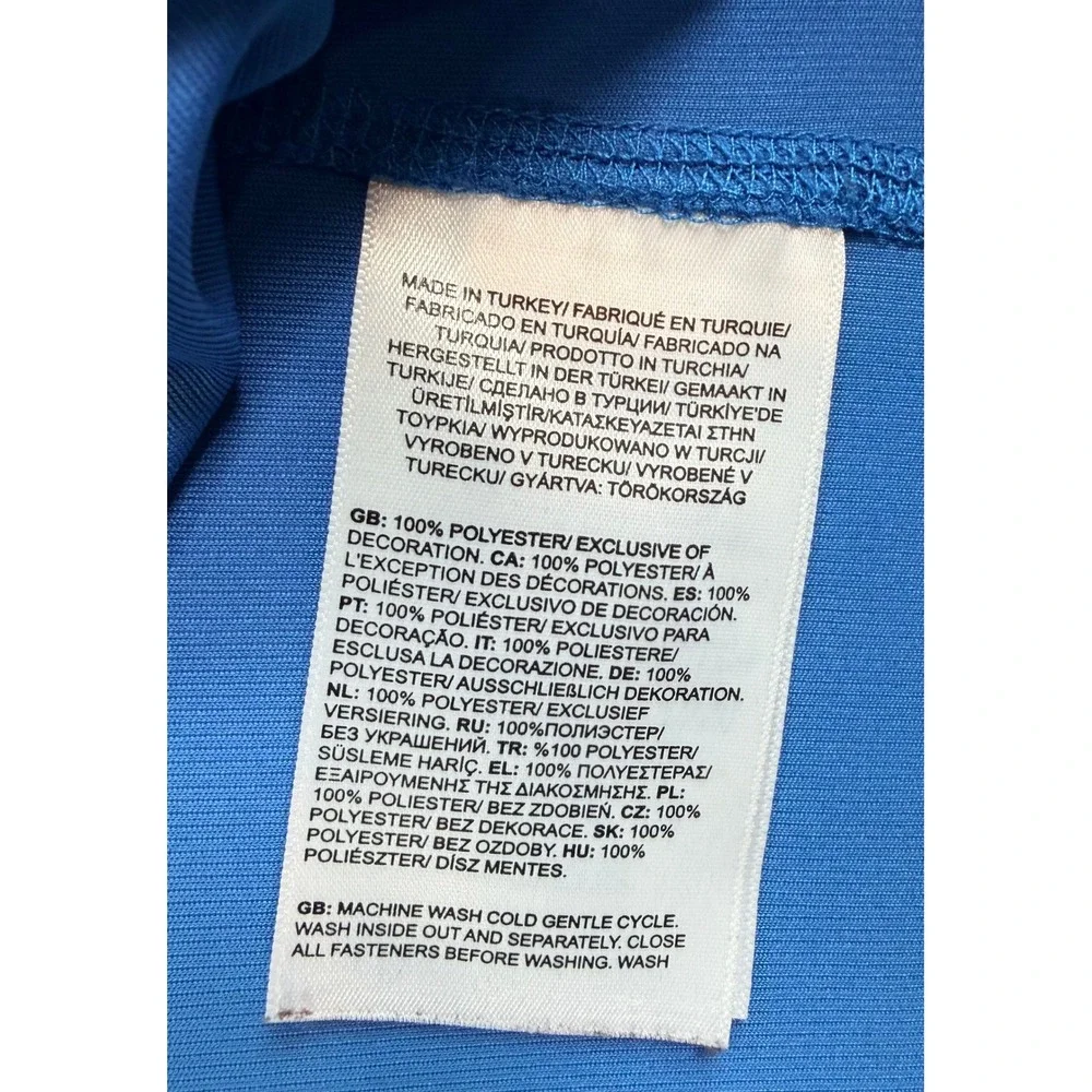 The North Face Mens Quarter Zip FlashDry Pullover Jacket Blue Large